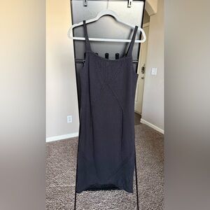 Leon Max Limited Edition Knit Black Midi Dress